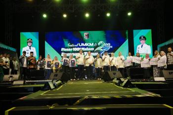 Festival UMKM dan Pasar 1001 Malam Resmi Dibuka, 51 Ribu Pelaku Usaha Jadi Tumpuan Ekonomi Lampung Timur